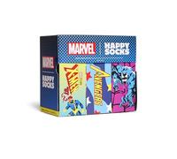 Happy Socks Marvel X-Men, Avengers, Spider-Man Collaboration - Coffrets cadeaux collector édition spéciale 9 paires pour hommes et femmes - Taille 41-46
