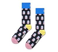 Happy Socks Milk Chaussettes Hautes imprimées, Multicolore, 36-40 Mixte