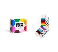 Happy Socks Mixte 2-pack Pride Gift Chaussette, Blanc, 41-46 EU