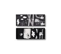 Happy Socks Mixte Black And Whites Gift Set Calcetines, Black And White Gift Box 4er Pack, 41-46 EU