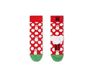 Happy Socks Mixte enfant Snowman Calcetines, Multicolore, 7-9 ans EU