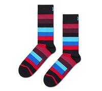 Happy Socks Mixte Stripe Chaussettes, Noir, 36-40 EU