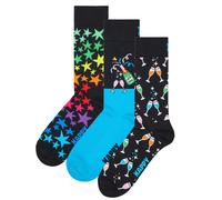 Happy Socks Pack De 3 Chaussettes Unisex - Boîte Cadeau, Couleurs Mélangées