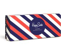 Chaussettes Happy Socks Classic Navy bleu foncé blanc rouge (4 paires) - 36-40