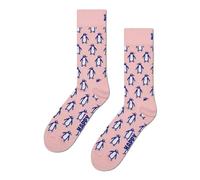 Happy Socks Penguin Sock Chaussettes, Rose, 48-52 Mixte
