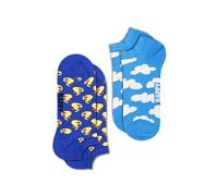 Happy Socks Socquettes 2-Pack Rubber Duck Low Coton Homme Femme Bleu 41-46