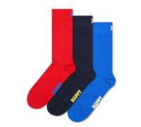 Happy Socks Solids Edition - Chaussettes colorées en coton biologique - Chaussettes de couleur unie pour hommes et femmes