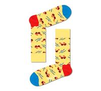 Happy Socks Sunny Days Sock Chaussettes, Jaune/Rouge, 36-40 Mixte