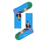 Happy Socks The Beatles Pepperland Chaussettes en coton - 1 paire - Hommes et Femmes - Bleu 36-40
