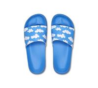 Happy Socks Ultimate Summer Pool and Beach Sandal Slides -Style nuages et banane (FR/ES, Numérique, 36, 37, Taille normale, Taille normale, Diapositives nuageuses)