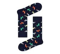 Happy Socks Unisex Puppy Love Casual Sock, Black, 41-46