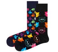 Happy Socks Unisexe Chaussettes, 2er Paquet - Classic Crew, Coton Organique,