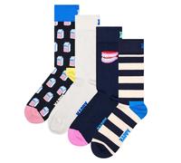 Happy Socks Unisexe Chaussettes,4er Paquet - Spécial Cadeau,Mélange de Couleurs