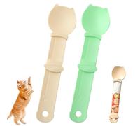 Happy Spoon Lot de 2 cuillères multifonctions à lécher pour chat