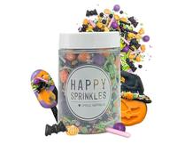 Happy Sprinkles Creepin' It Real 90 g | Mélange de pépites avec du chocolat pour décorer | Décoration de gâteau idéale pour Halloween | Convient pour biscuits, glaces et gâteaux, non toxique
