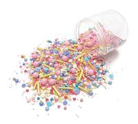 Happy Sprinkles Dancing Queen 90 g | Mélange de pépites colorées avec chocolat pour décorer | Décoration de gâteau idéale | Convient pour biscuits, glaces et gâteaux