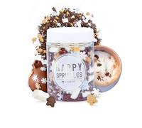 Happy Sprinkles Happy Hot Chocolate 65g - Mélange de paillettes chocolatées pour boisson chocolatée - Pour le lait ou une alternative végétale - Idéal pour la saison froide