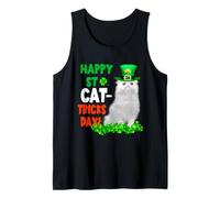 Happy St Catricks Day Cat St Patricks Day Lucky Charm Cats Débardeur