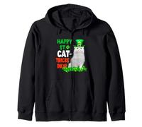 Happy St Catricks Day Cat St Patricks Day Lucky Charm Cats Sweat à Capuche