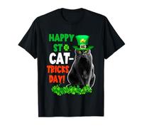 Happy St Catricks Day Cat St Patricks Day Lucky Charm Cats T-Shirt