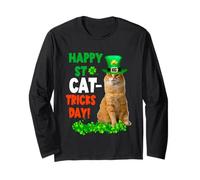 Happy St Catricks Day Tabby Cat St Patricks Day Cats Lover Manche Longue