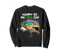 Happy St Pat T-Rex Day Funny Dinosaur St Patricks Day Sweatshirt