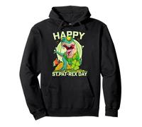 Happy St Pat Trex Day Funny Saint Patrick Day Dino Boy Sweat à Capuche