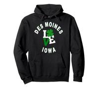 Happy St Patricks Day, des Moines, Iowa Sweat à Capuche