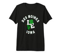 Happy St Patricks Day, des Moines, Iowa T-Shirt Haut de Gamme