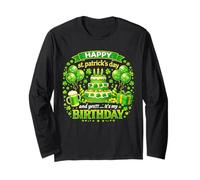 Happy St Patricks Day Its My Birthday Men Women Kids Toddler Manche Longue