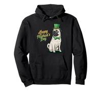 Happy St. Pawtrick's Day - Carlin Saint Patrick's Day Paw Sweat à Capuche