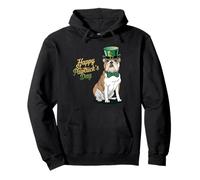 Happy St. Pawtrick's Day English Bulldog Saint Patrick Sweat à Capuche