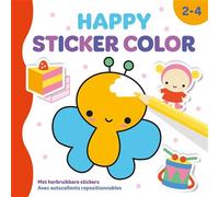 Happy Sticker Color 2-4 - Thade Collectif - Chantecler - broché - Livre-jeu