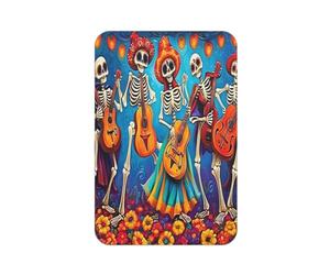 Happy Sugar Skull Aimant de réfrigérateur rectangulaire imprimé pour réfrigérateur, tableau blanc, casier, bureau et décoration de voiture