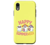 Happy Summerween Fantômes Kawaii Amusants Halloween Été Coque pour iPhone XR