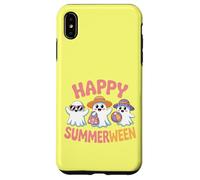 Happy Summerween Fantômes Kawaii Amusants Halloween Été Coque pour iPhone XS Max