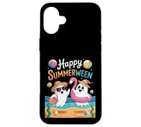 Happy Summerween Mashup Mashup Motif fantômes d'été Coque pour iPhone 16 Plus