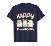 Happy Summerween Summer Halloween Ghost Kids T-Shirt