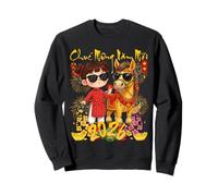 Happy Tet Chuc Mung Nam Moi 2026 Li XI Me Please pour Enfants et Filles Sweatshirt