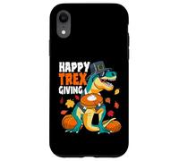 Happy Thanksgiving Dinosaure T Rex Tarte à la Citrouille pour Tout-Petits Coque pour iPhone XR