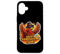 Happy Thanksgiving Fam Dîner de Famille drôle de Dinde Coque pour iPhone 16 Plus