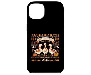 Happy Thanksgiving Oies Automne Harvest Fan Coque pour iPhone 13