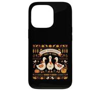 Happy Thanksgiving Oies Automne Harvest Fan Coque pour iPhone 13 Pro