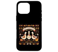 Happy Thanksgiving Oies Automne Harvest Fan Coque pour iPhone 16 Pro Max