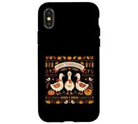 Happy Thanksgiving Oies Automne Harvest Fan Coque pour iPhone X/XS