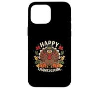 Happy Thanksgiving Turkey Day Dîner de Famille Turquie Pèlerin Coque pour iPhone 16 Pro Max