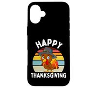 Happy Thanksgiving Turkey Pilgrim Kids Garçons Filles Tout-Petits Coque pour iPhone 16 Plus