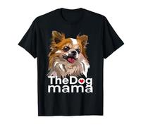 Happy The Dog Mama Chihuahua à Poils Longs Chiwawa T-Shirt