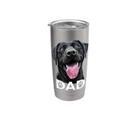 Happy The Lab Father Black Labrador Retriever Dad Dog Dad Gobelet isotherme en acier inoxydable double paroi
