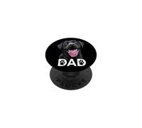 Happy The Lab Father Black Labrador Retriever Dad Dog Dad PopSockets PopGrip Adhésif